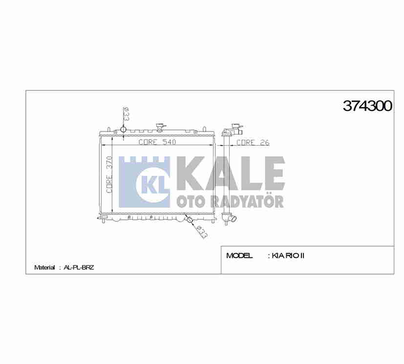KIA RIO Su Radyatörü 2006-2011 Radyatör Su Rıo Dizel M-t Brazıng OEM 25310-1G300 KIA RIO Su Radyatörü 2006-2011 Radyatör Su Rıo Dizel M-t Brazıng OEM 25310-1G300